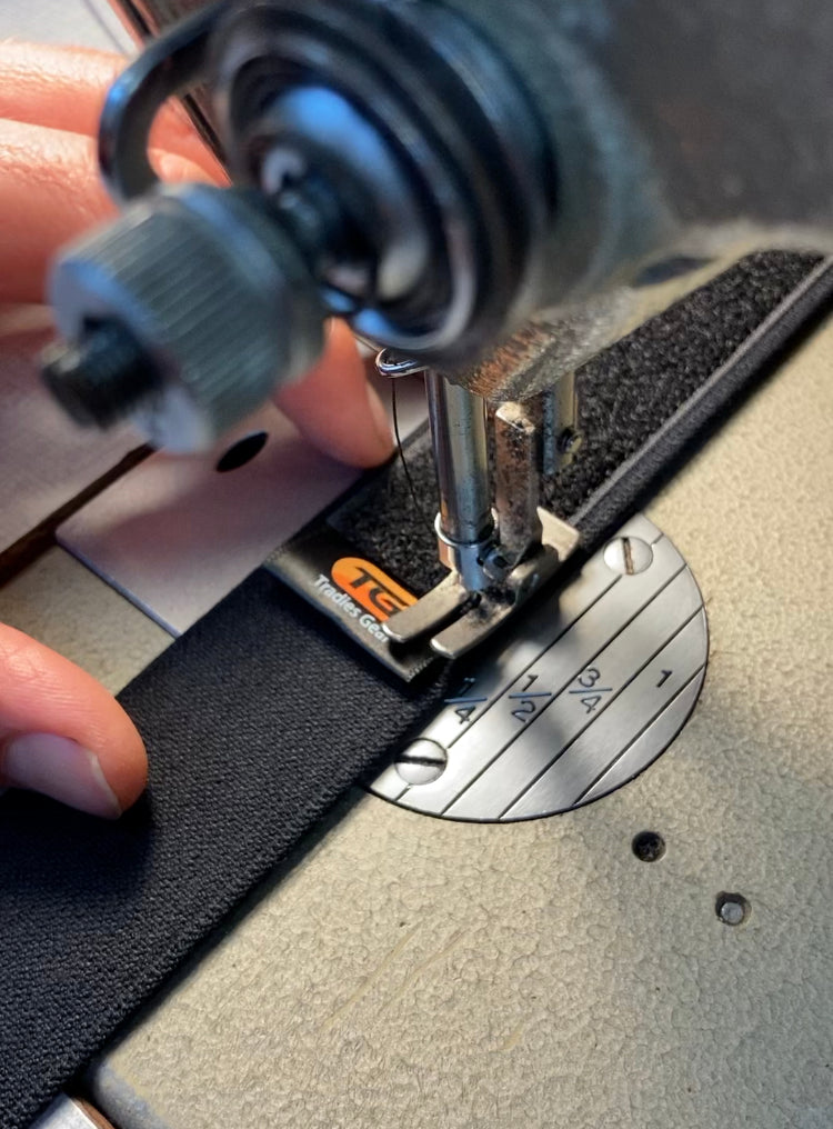 Tradies Gear No-Buckle Belt is individually sewn and inspected for quality. Built tough, made to last, no cheap shortcuts. Durable elastic.